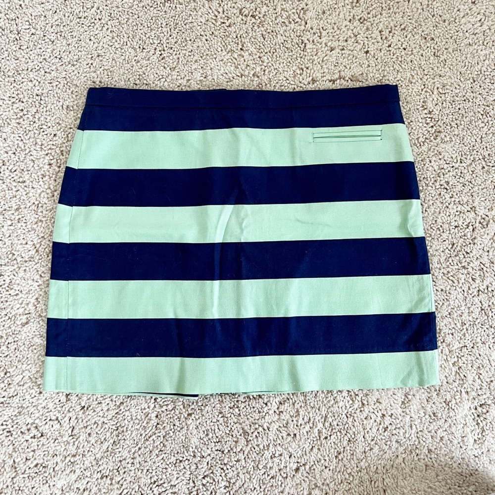 Striped mini skirt from GAP in 00P Blue and Aqua